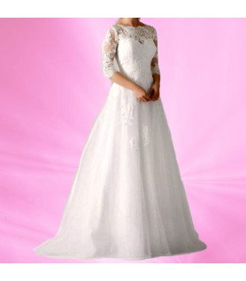 robe de mariée manches 3/4